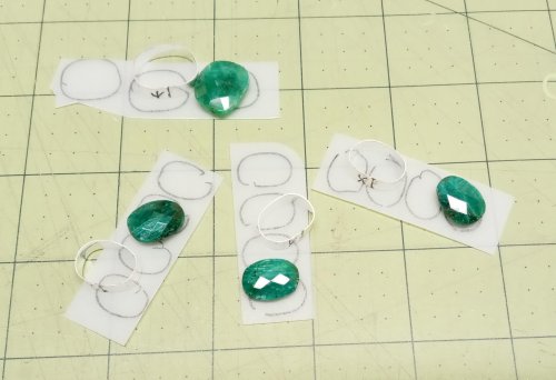 Judy Larson's Gemstone Chains Reimagined - , Contemporary Wire Jewelry, Butane Torch, Soldering, Solder, cut plastic to raise the stones